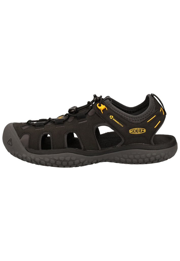 Keen Sandalen Lederimitat/Nylon Schwarz/Gold - surf4shoes