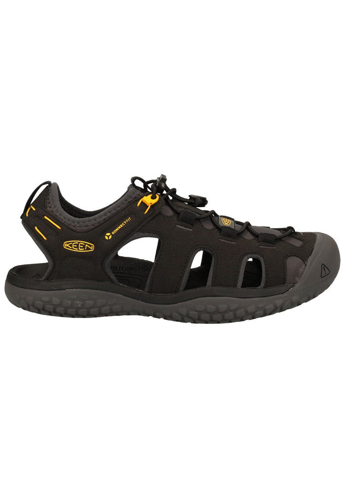 Keen Sandalen Lederimitat/Nylon Schwarz/Gold - surf4shoes