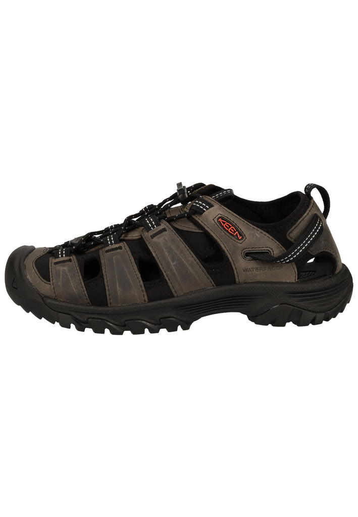 Keen Sandalen Leder/Textil Grau/Schwarz - surf4shoes