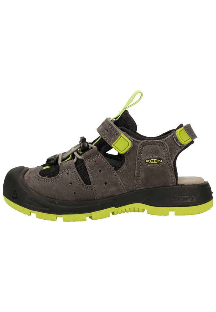 Keen Sandalen Leder/Textil Grau/Grün - surf4shoes