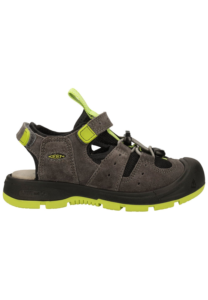 Keen Sandalen Leder/Textil Grau/Grün - surf4shoes
