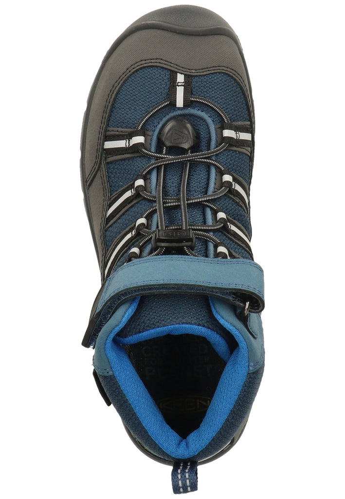 Keen Wanderschuhe Leder/Textil Schwarz/Blau - surf4shoes