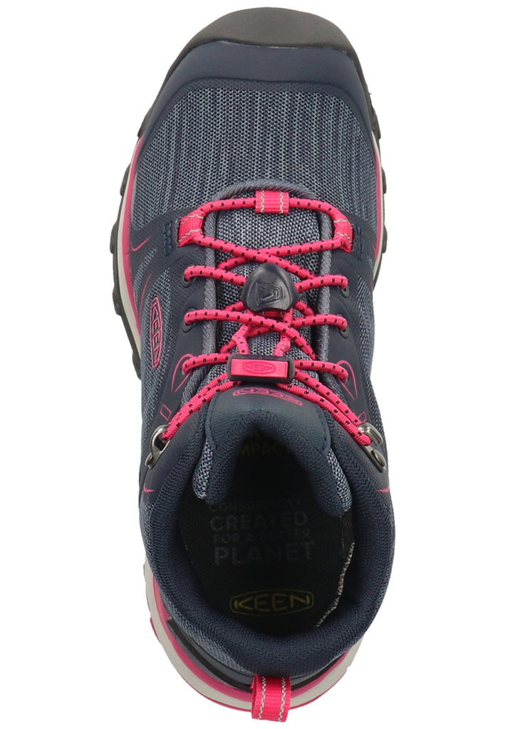 Keen Wanderschuhe Lederimitat/Textil Blau/Pink - surf4shoes