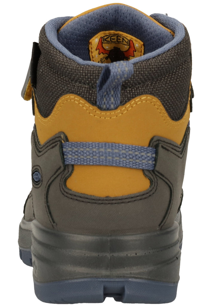 Keen Wanderschuhe Leder/Textil Blau/Gelb - surf4shoes
