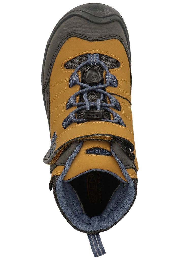 Keen Wanderschuhe Leder/Textil Blau/Gelb - surf4shoes