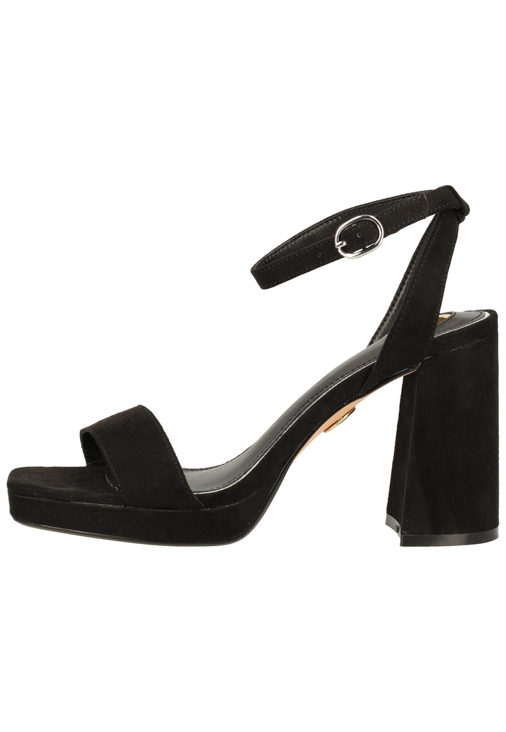 Buffalo Sandalen Lederimitat Schwarz - surf4shoes