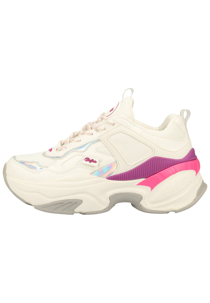 Buffalo Sneaker Lederimitat/Textil Weiß - surf4shoes