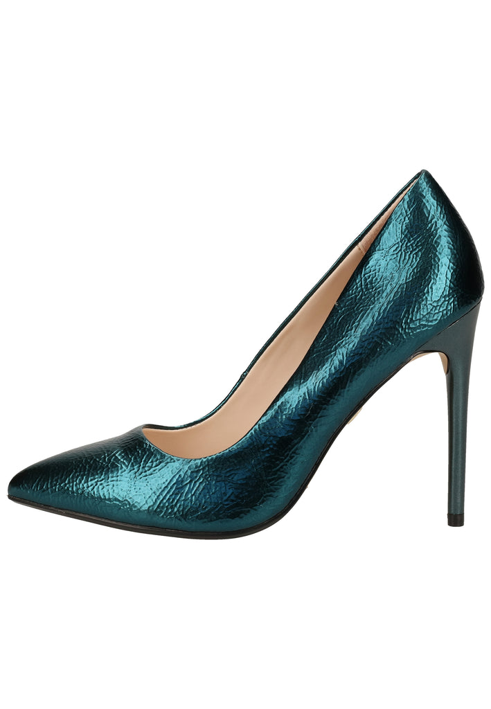 Buffalo Pumps Lederimitat Metallic Green - surf4shoes