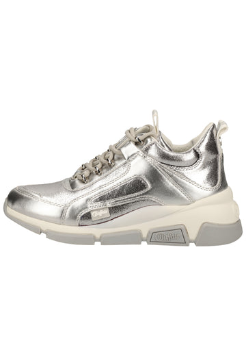 Buffalo Sneaker Lederimitat Silber - surf4shoes