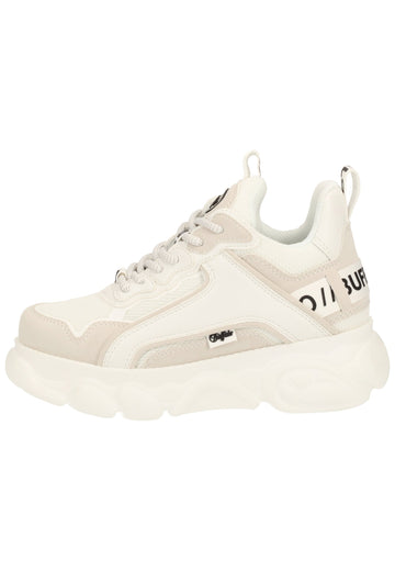 Buffalo Sneaker Lederimitat/Mesh Weiß - surf4shoes