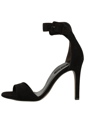 Paul Green Sandalen Veloursleder Schwarz - surf4shoes