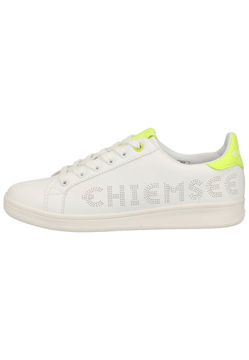 Chiemsee Sneaker Lederimitat Weiß/Gelb - surf4shoes