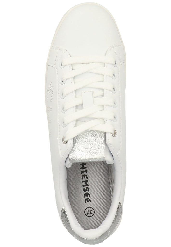 Chiemsee Sneaker Lederimitat Weiß/Silber - surf4shoes