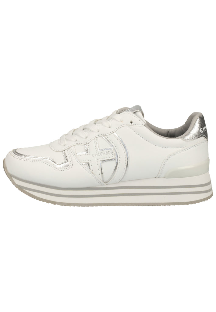 Chiemsee Sneaker Lederimitat Weiß/Silber - surf4shoes