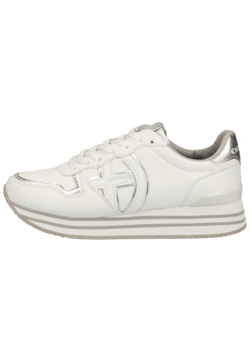 Chiemsee Sneaker Lederimitat Weiß/Silber - surf4shoes