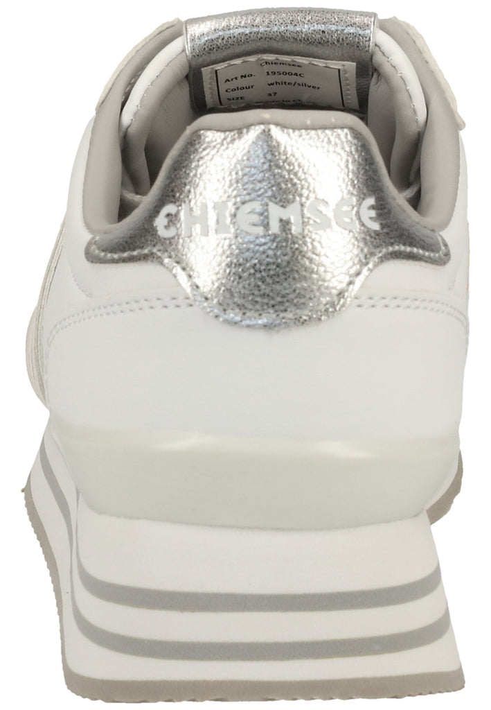 Chiemsee Sneaker Lederimitat Weiß/Silber - surf4shoes