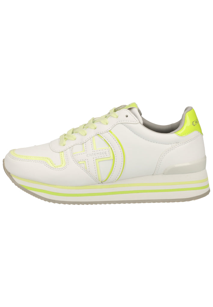 Chiemsee Sneaker Lederimitat Weiß/Gelb - surf4shoes