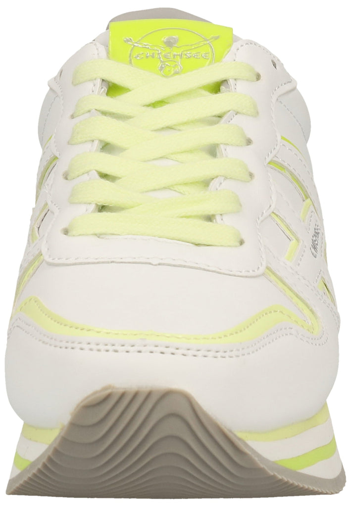 Chiemsee Sneaker Lederimitat Weiß/Gelb - surf4shoes