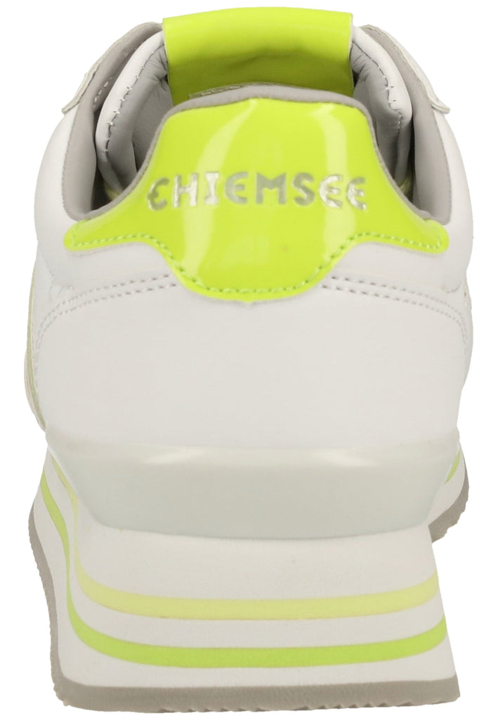 Chiemsee Sneaker Lederimitat Weiß/Gelb - surf4shoes