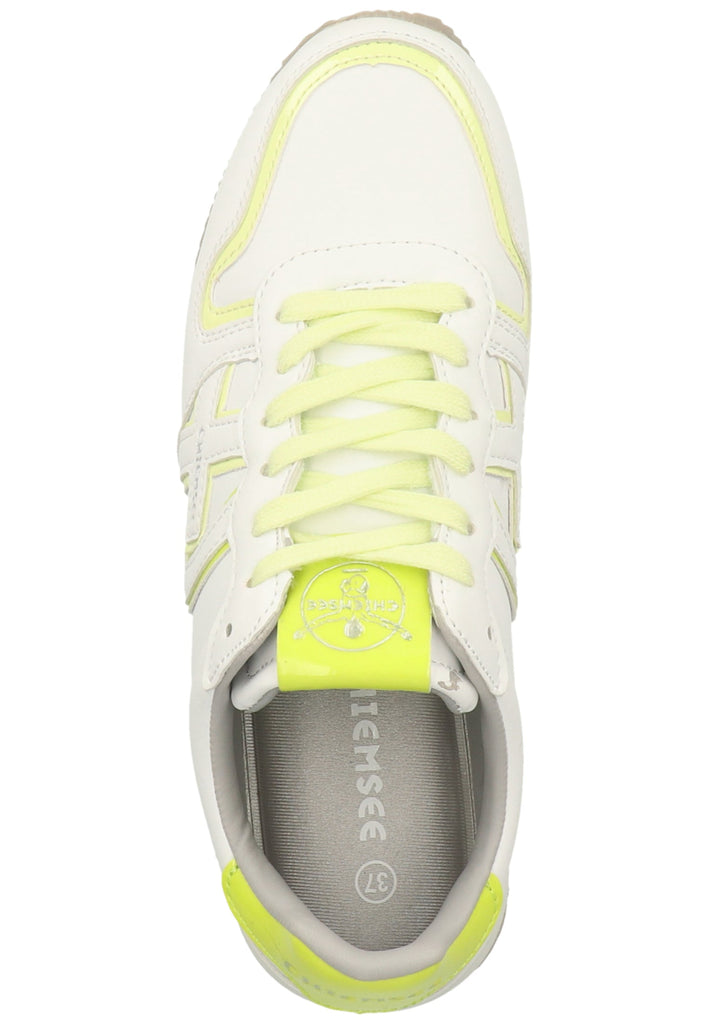 Chiemsee Sneaker Lederimitat Weiß/Gelb - surf4shoes