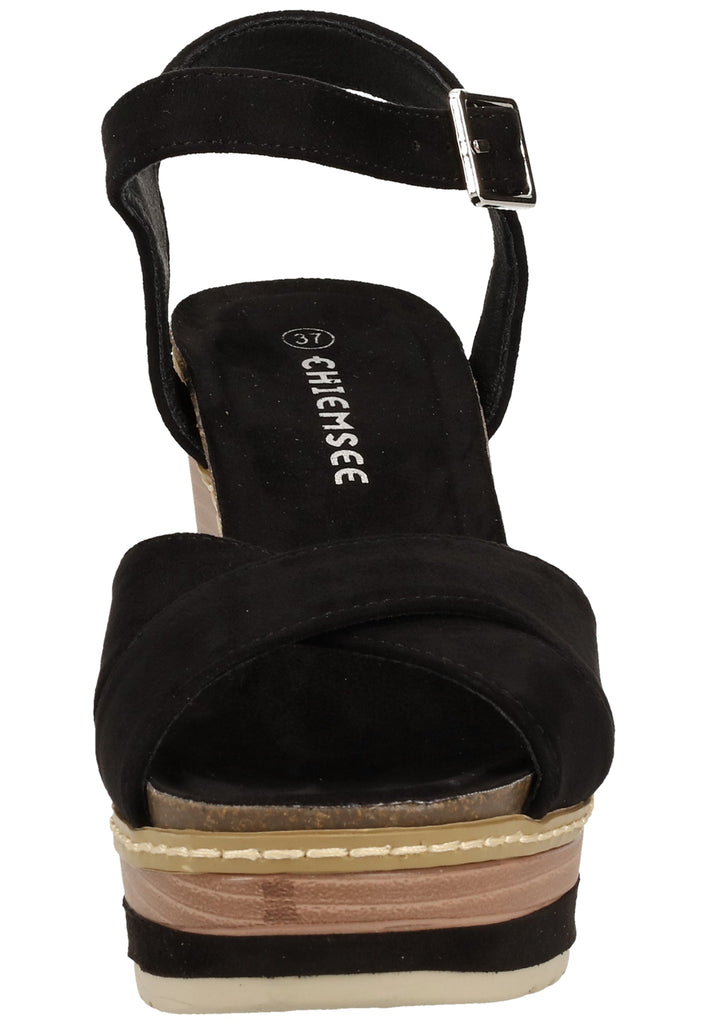 Chiemsee Sandalen Lederimitat Schwarz - surf4shoes