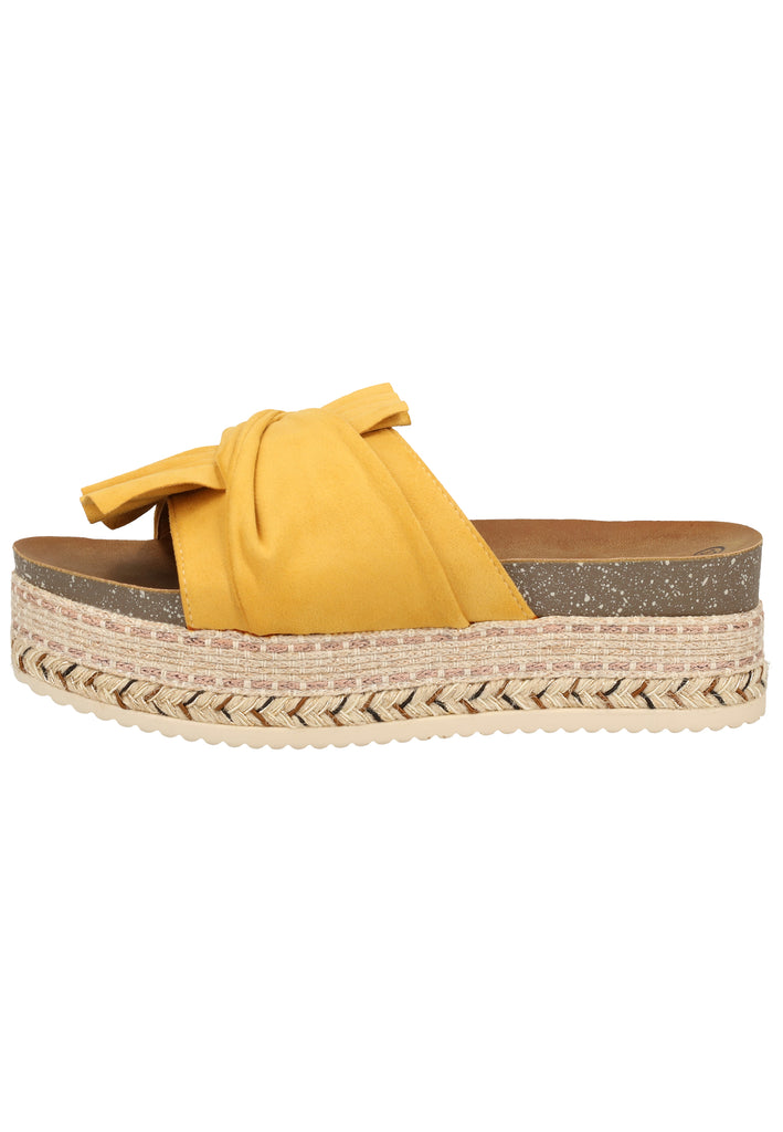 Chiemsee Pantoletten Lederimitat Gelb - surf4shoes