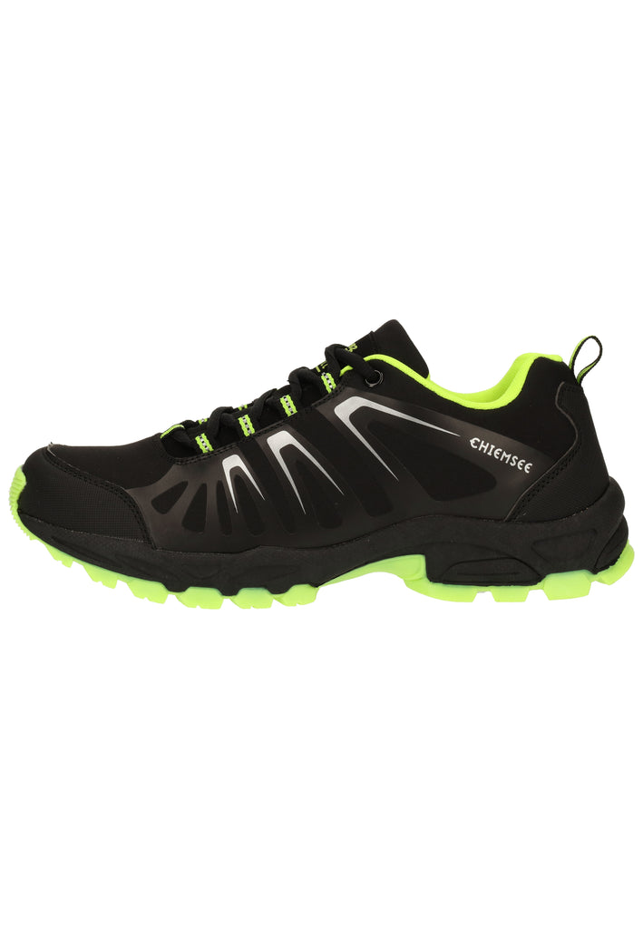 Chiemsee Wanderschuhe Lederimitat/Mesh Schwarz/Grün - surf4shoes