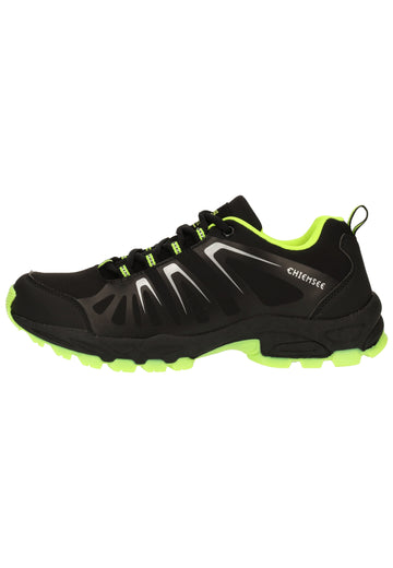 Chiemsee Wanderschuhe Lederimitat/Mesh Schwarz/Grün - surf4shoes