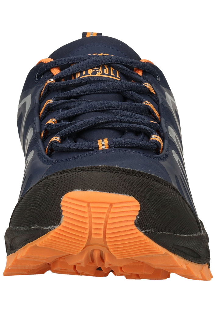 Chiemsee Wanderschuhe Lederimitat/Mesh Navy/Orange - surf4shoes