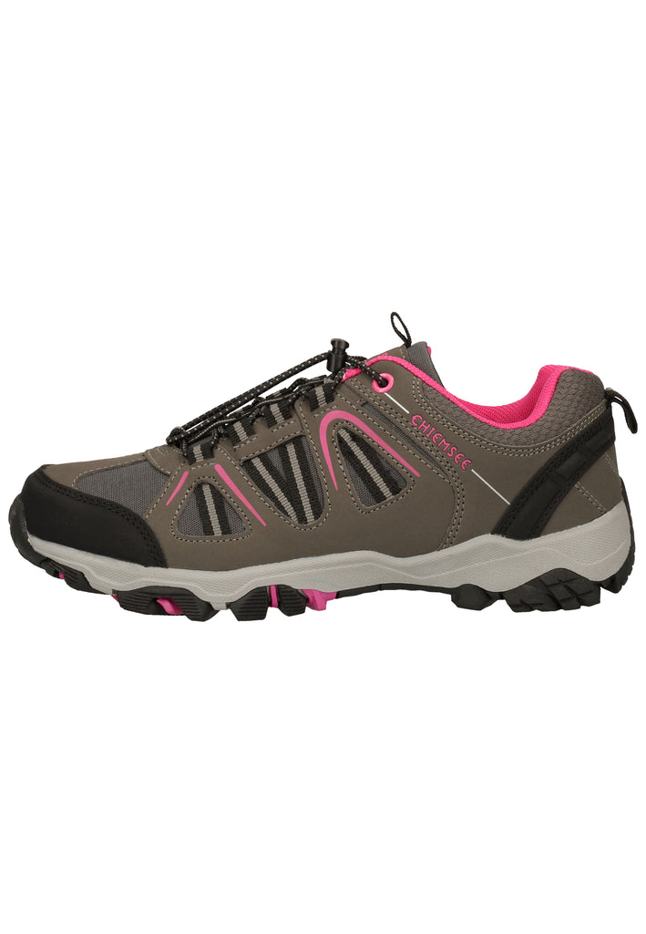 Chiemsee Wanderschuhe Lederimitat/Mesh Grau/Pink - surf4shoes