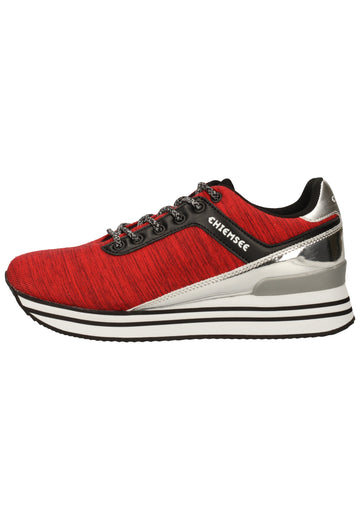 Chiemsee Sneaker Lederimitat/Textil Rot/Schwarz - surf4shoes