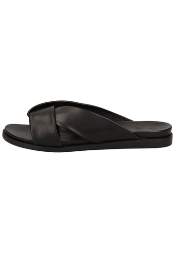 ILC Pantoletten Leder Schwarz - surf4shoes