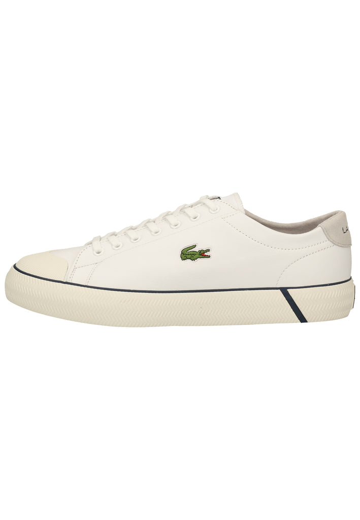 Lacoste Sneaker Nappaleder Weiß/Blau - surf4shoes
