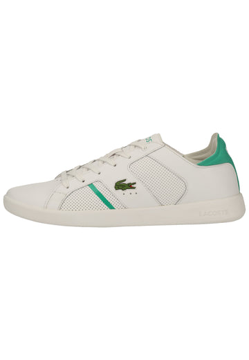Lacoste Sneaker Leder/Synthetik Weiß/Grün - surf4shoes