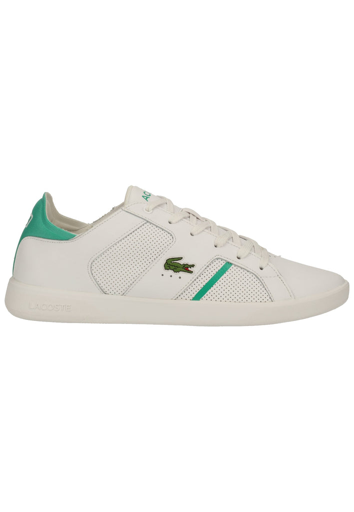 Lacoste Sneaker Leder/Synthetik Weiß/Grün - surf4shoes