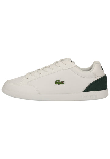 Lacoste Sneaker Leder/Synthetik Weiß/Grün - surf4shoes