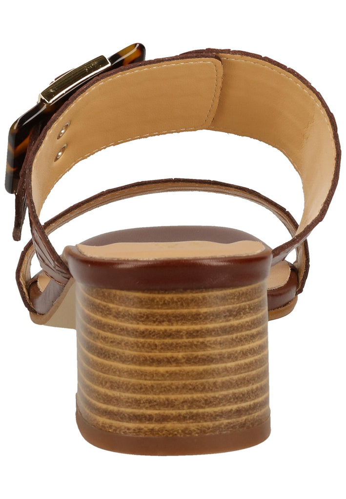 Scapa Pantoletten Leder Braun - surf4shoes