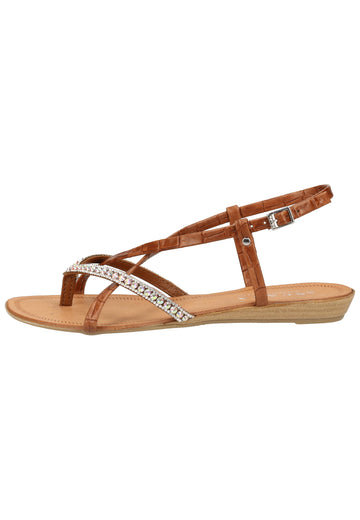 Scapa Zehensteg Lederimitat Braun - surf4shoes