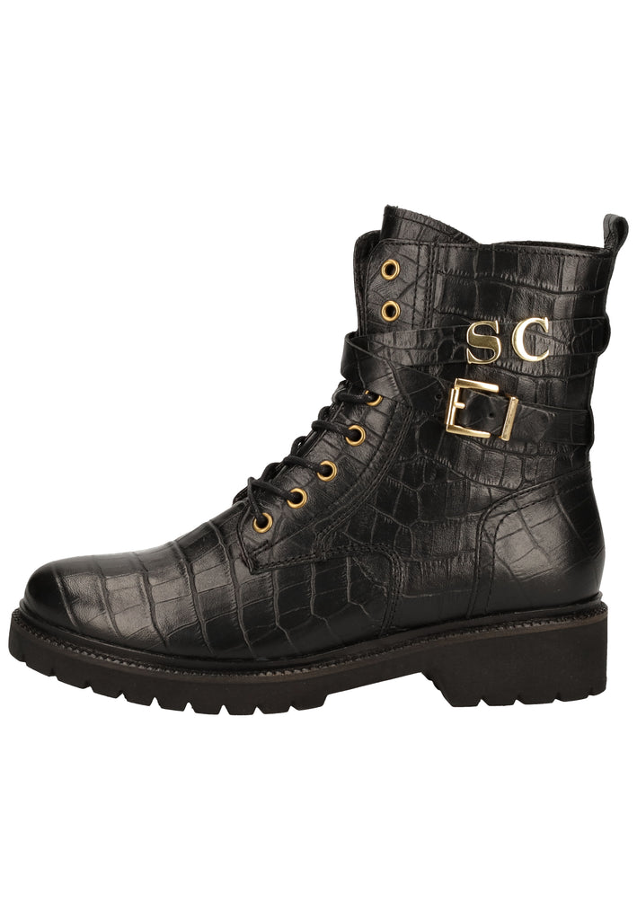 Scapa Stiefelette Leder Schwarz - surf4shoes