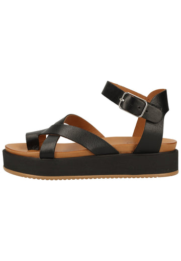 Inuovo Sandalen Leder Schwarz - surf4shoes