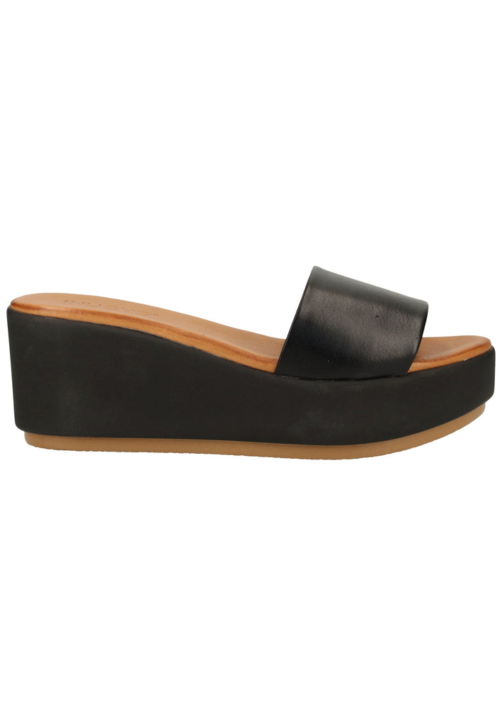 Inuovo Pantoletten Leder Schwarz - surf4shoes