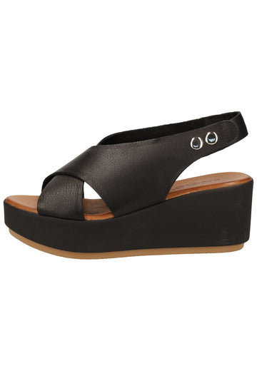 Inuovo Sandalen Leder Schwarz - surf4shoes