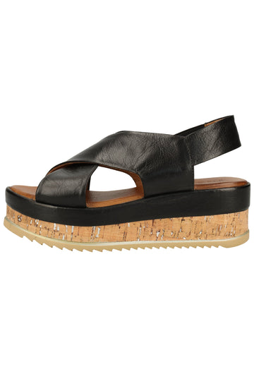Inuovo Sandalen Leder Schwarz - surf4shoes