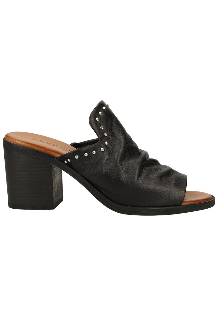Inuovo Pantoletten Leder Schwarz - surf4shoes