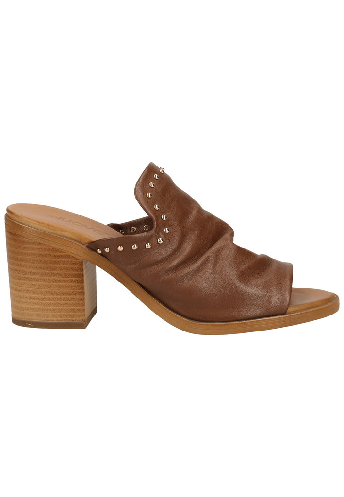 Inuovo Pantoletten Leder Dunkelbraun - surf4shoes