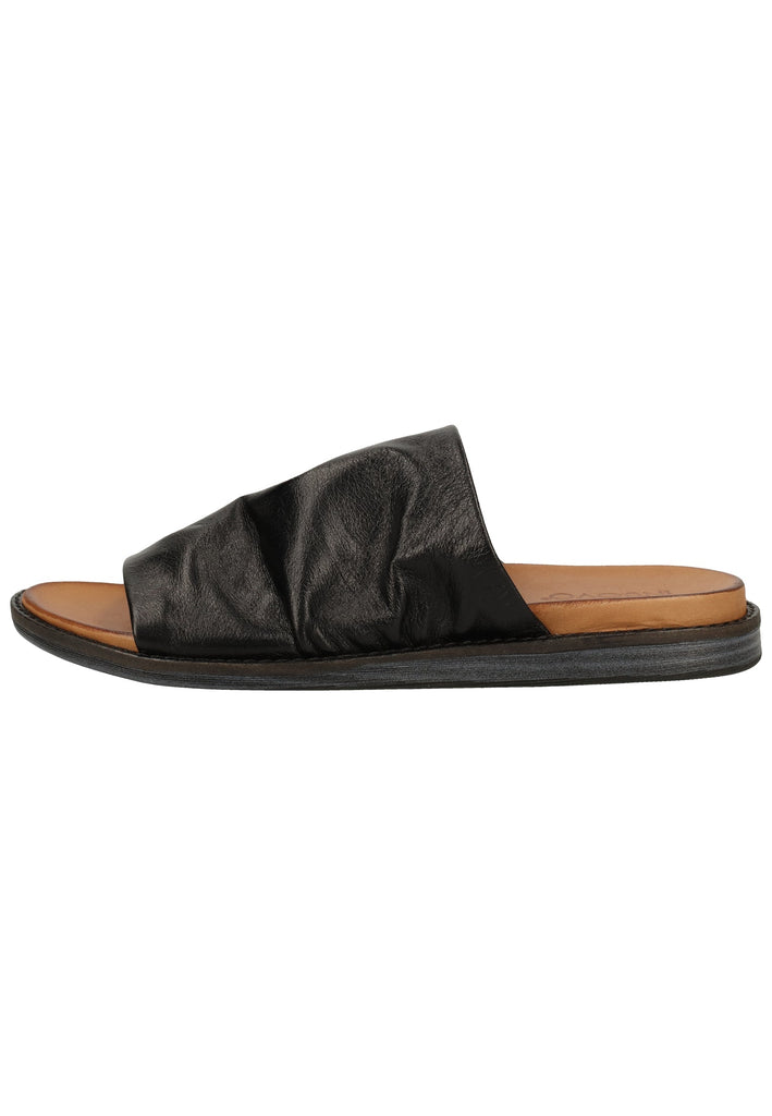 Inuovo Pantoletten Leder Schwarz - surf4shoes