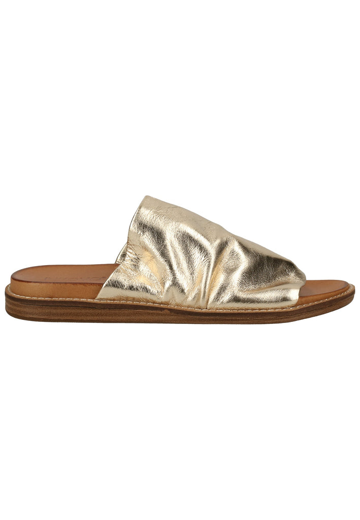 Inuovo Pantoletten Leder Gold - surf4shoes
