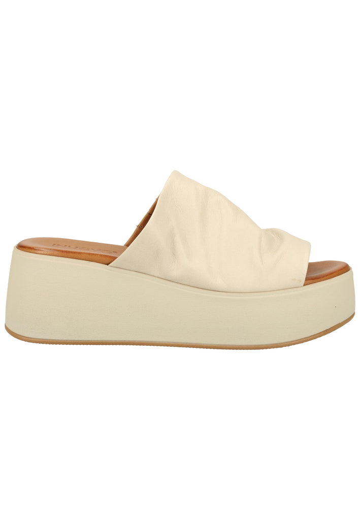 Inuovo Pantoletten Leder Beige - surf4shoes