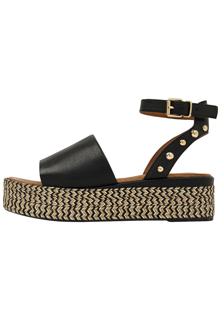 Inuovo Sandalen Leder Schwarz - surf4shoes