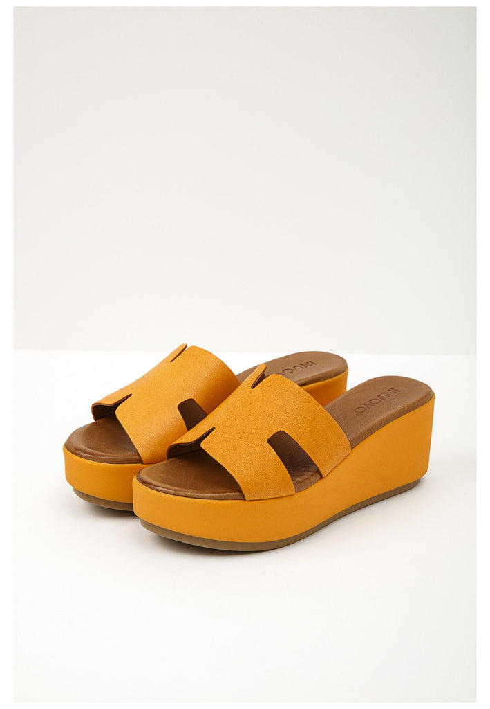 Inuovo Pantoletten Leder Orange - surf4shoes